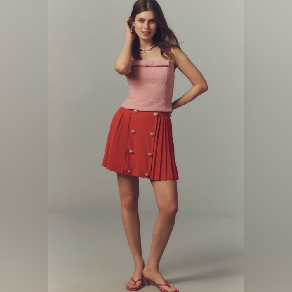 Hutch Button Front Mini Skirt
In: Salsa Red
